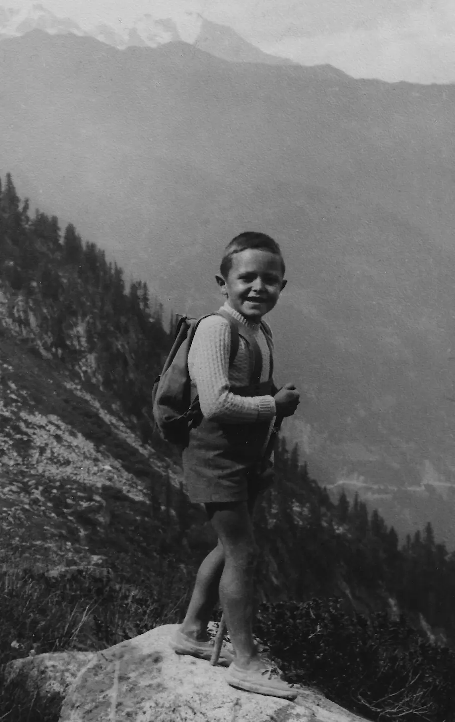 Diego a Vermiglio Diego bambino in montagna a Vermiglio, primi anni Quaranta